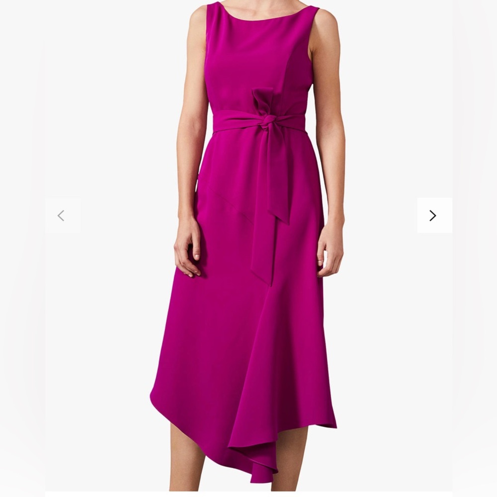 #141 Phase Eight Tamara Asymmetric Dress size 16 NWT